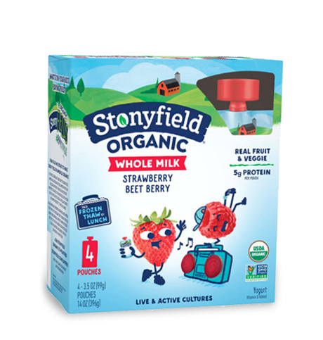 Stonyfield Organic Fruit & Veggie Yogurt Pouches