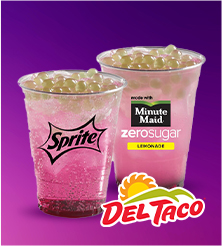 del taco purple pear beverage