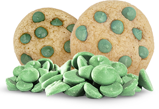 Cookies with Green Chocolate Chips