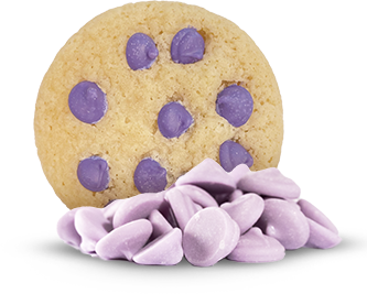 Cookies with Purple Chocolate Chips