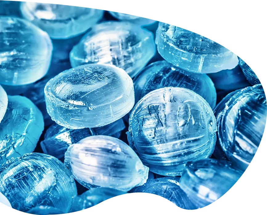 blue candies