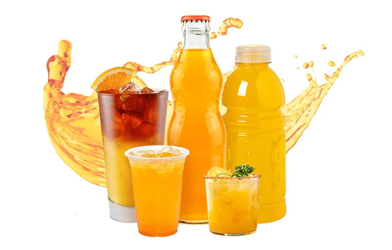 orange drink splash