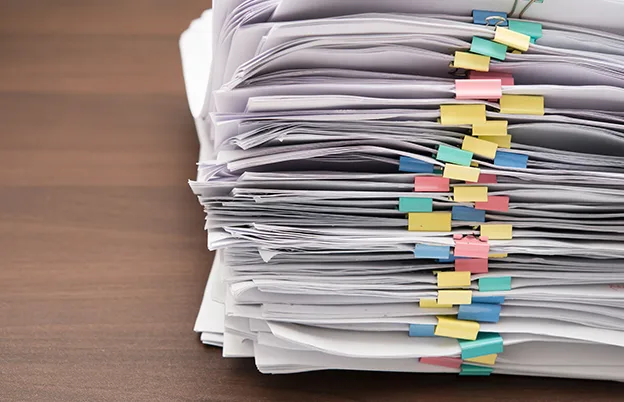 stack of papers