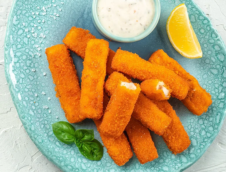 fish sticks on plate