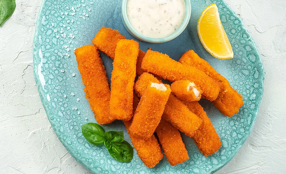 fish sticks on plate