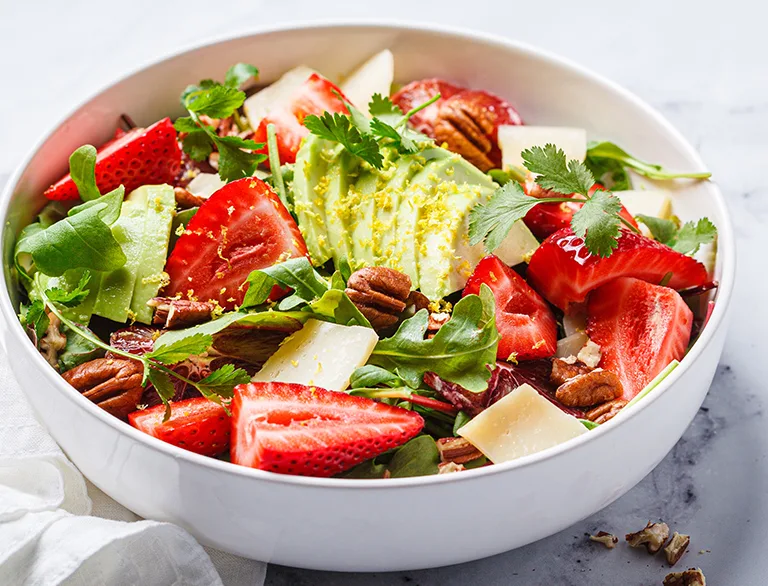 fresh colorful salad