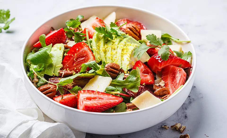 fresh colorful salad