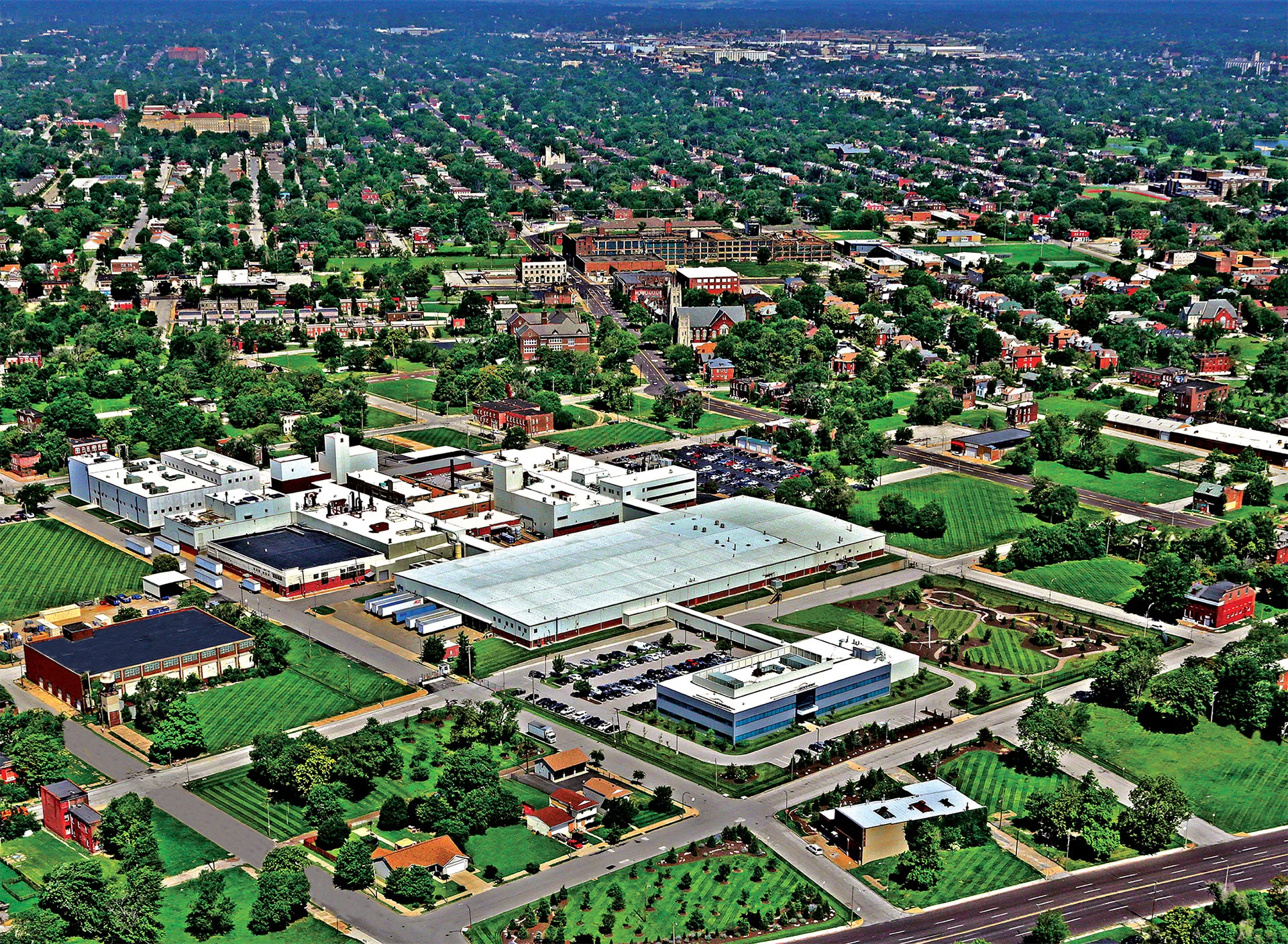 Look NW at Sensient Plant 2515 N Jefferson St Louis MO 63106