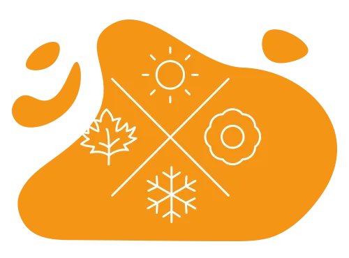 graphic showing the seasonal trends