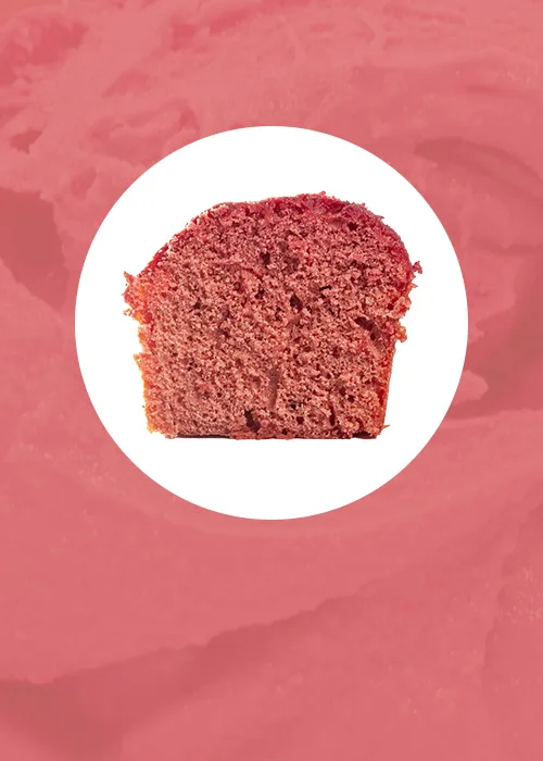 light pink/red cupcake