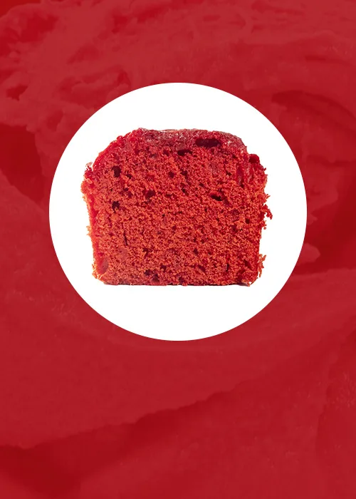 All Natural bright Red Cupcake