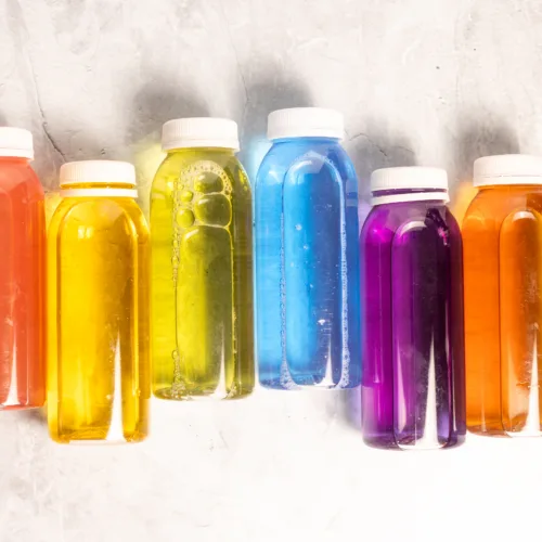 natural color rainbow beverages colorful waters